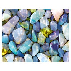 Stones Gems Multi Colored Rocks Premium Plush Fleece Blanket (medium)