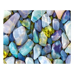 Stones Gems Multi Colored Rocks Premium Plush Fleece Blanket (large) by Bangk1t