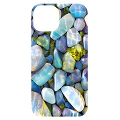 Stones Gems Multi Colored Rocks Iphone 14 Black Uv Print Case