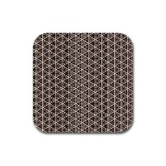 Structure Pattern Texture Hive Rubber Square Coaster (4 Pack) by Bangk1t