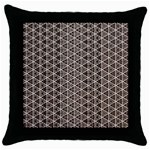 Structure Pattern Texture Hive Throw Pillow Case (Black) Front