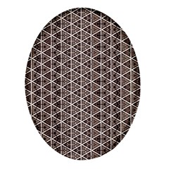 Structure Pattern Texture Hive Oval Glass Fridge Magnet (4 Pack)