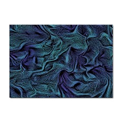 Abstract Blue Wave Texture Patten Sticker A4 (10 Pack) by Bangk1t