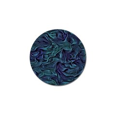 Abstract Blue Wave Texture Patten Golf Ball Marker (4 Pack) by Bangk1t