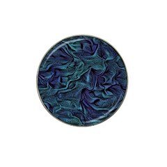 Abstract Blue Wave Texture Patten Hat Clip Ball Marker by Bangk1t