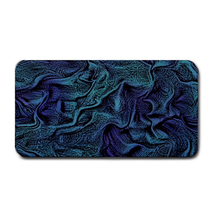 Abstract Blue Wave Texture Patten Medium Bar Mat