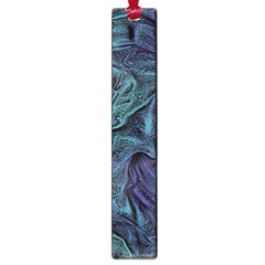 Abstract Blue Wave Texture Patten Large Book Marks