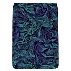 Abstract Blue Wave Texture Patten Removable Flap Cover (l) by Bangk1t