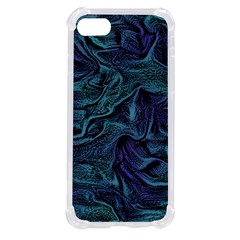 Abstract Blue Wave Texture Patten Iphone Se