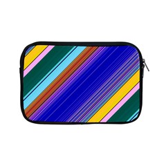 Color Lines Slanting Green Blue Apple Ipad Mini Zipper Cases by Bangk1t