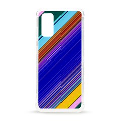 Color Lines Slanting Green Blue Samsung Galaxy S20 6 2 Inch Tpu Uv Case