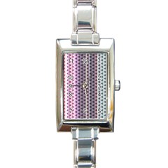 Triangle Stripes Texture Pattern Rectangle Italian Charm Watch