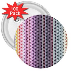 Triangle Stripes Texture Pattern 3  Buttons (100 Pack)  by Bangk1t