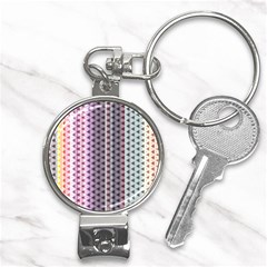 Triangle Stripes Texture Pattern Nail Clippers Key Chain by Bangk1t