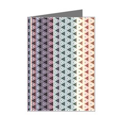 Triangle Stripes Texture Pattern Mini Greeting Card by Bangk1t