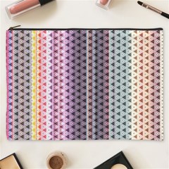 Triangle Stripes Texture Pattern Cosmetic Bag (xxxl) by Bangk1t