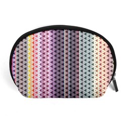 Triangle Stripes Texture Pattern Accessory Pouch (large) by Bangk1t