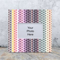 Triangle Stripes Texture Pattern White Box Photo Frame 4  X 6  by Bangk1t