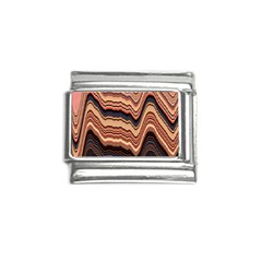 Jagged Pink Amplitude Waves Italian Charm (9mm)