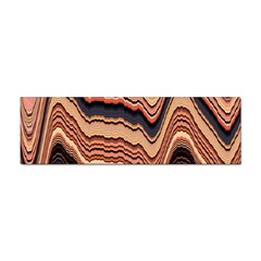 Jagged Pink Amplitude Waves Sticker Bumper (100 Pack) by Bangk1t