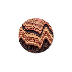 Jagged Pink Amplitude Waves Golf Ball Marker (4 Pack) by Bangk1t