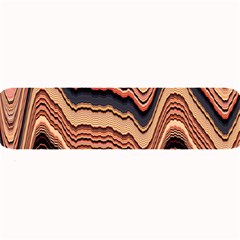 Jagged Pink Amplitude Waves Large Bar Mat