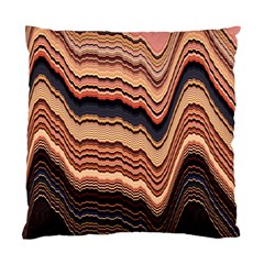 Jagged Pink Amplitude Waves Standard Cushion Case (one Side) by Bangk1t