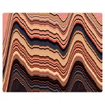 Jagged Pink Amplitude Waves Two Sides Premium Plush Fleece Blanket (Medium) 60 x50  Blanket Front