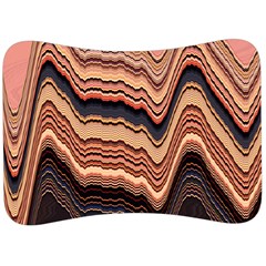 Jagged Pink Amplitude Waves Velour Seat Head Rest Cushion by Bangk1t