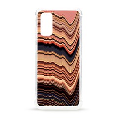 Jagged Pink Amplitude Waves Samsung Galaxy S20 6 2 Inch Tpu Uv Case by Bangk1t