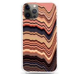 Jagged Pink Amplitude Waves Iphone 12 Pro Max Tpu Uv Print Case by Bangk1t