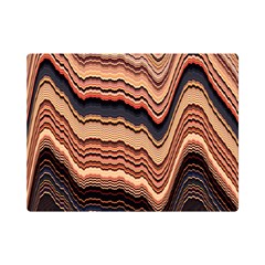 Jagged Pink Amplitude Waves Premium Plush Fleece Blanket (mini) by Bangk1t