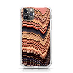 Jagged Pink Amplitude Waves Iphone 11 Pro 5 8 Inch Tpu Uv Print Case by Bangk1t