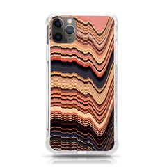 Jagged Pink Amplitude Waves Iphone 11 Pro Max 6 5 Inch Tpu Uv Print Case by Bangk1t