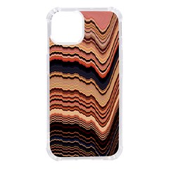 Jagged Pink Amplitude Waves Iphone 14 Tpu Uv Print Case by Bangk1t