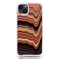 Jagged Pink Amplitude Waves Iphone 14 Plus Tpu Uv Print Case