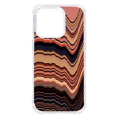 Jagged Pink Amplitude Waves Iphone 14 Pro Tpu Uv Print Case