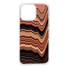 Jagged Pink Amplitude Waves Iphone 14 Pro Max Tpu Uv Print Case by Bangk1t