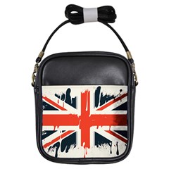 Union Jack England Uk United Kingdom London Girls Sling Bag by Bangk1t