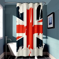 Union Jack England Uk United Kingdom London Shower Curtain 36  X 72  (stall)  by Bangk1t