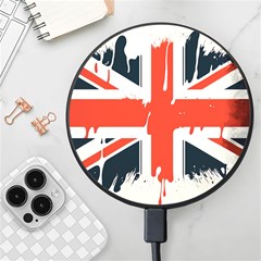 Union Jack England Uk United Kingdom London Wireless Fast Charger(black) by Bangk1t