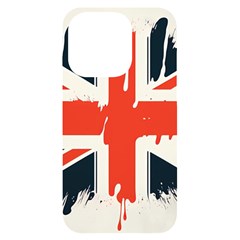 Union Jack England Uk United Kingdom London Iphone 14 Pro Black Uv Print Case