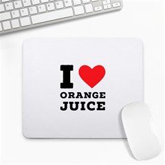 I Love Orange Juice Large Mousepad by ilovewhateva