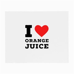 I Love Orange Juice Small Glasses Cloth by ilovewhateva