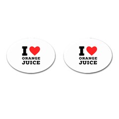 I Love Orange Juice Cufflinks (oval) by ilovewhateva