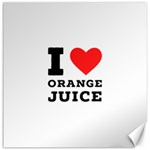 I love orange juice Canvas 12  x 12  11.4 x11.56  Canvas - 1