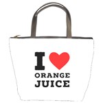 I love orange juice Bucket Bag Front