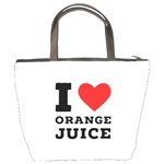 I love orange juice Bucket Bag Back