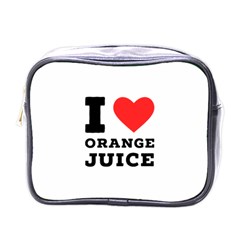 I Love Orange Juice Mini Toiletries Bag (one Side) by ilovewhateva