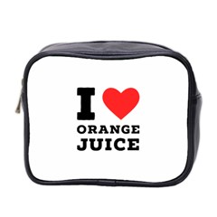 I Love Orange Juice Mini Toiletries Bag (two Sides) by ilovewhateva